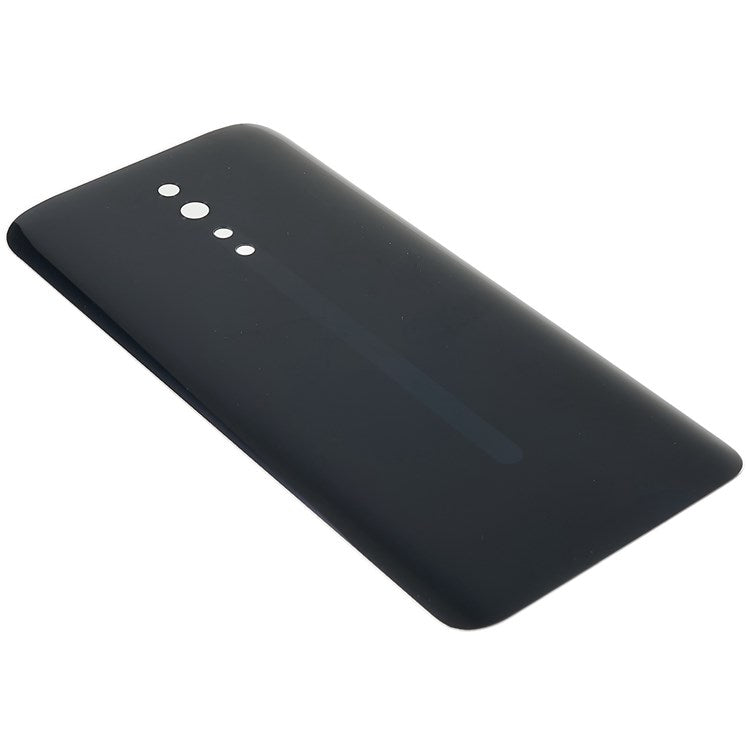 For Oppo Reno Z Back Battery Housing Cover Cell Phone Replacement Parts (without Logo) - Black