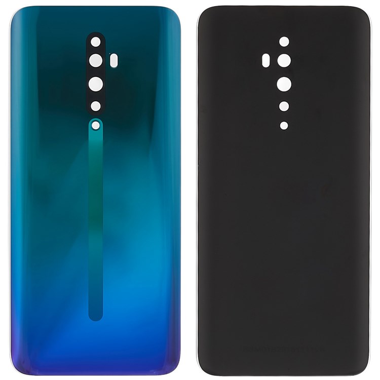 For Oppo Reno2 Z Cell Phone Back Battery Housing Cover Replacement Parts (without Logo) - Green