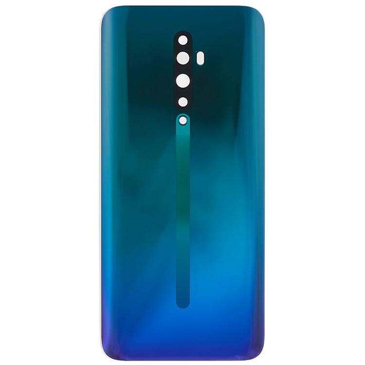 For Oppo Reno2 Z Cell Phone Back Battery Housing Cover Replacement Parts (without Logo) - Green