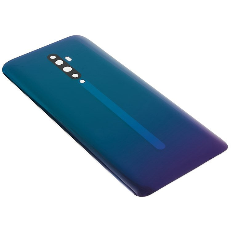 For Oppo Reno2 Z Cell Phone Back Battery Housing Cover Replacement Parts (without Logo) - Green