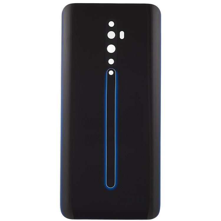 For Oppo Reno2 Z Cell Phone Back Battery Housing Cover Replacement Parts (without Logo) - Black