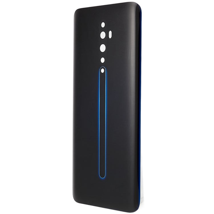 For Oppo Reno2 Z Cell Phone Back Battery Housing Cover Replacement Parts (without Logo) - Black