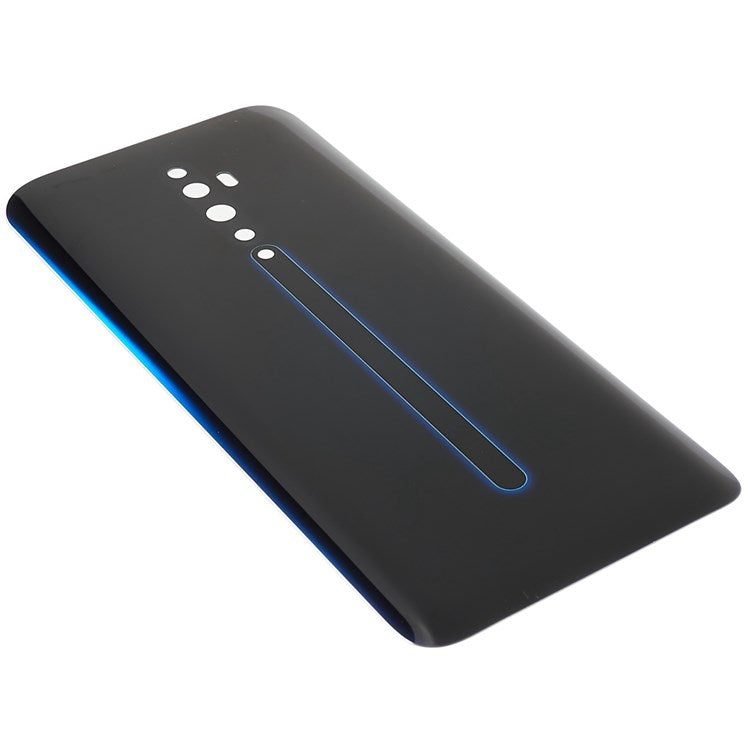For Oppo Reno2 Z Cell Phone Back Battery Housing Cover Replacement Parts (without Logo) - Black