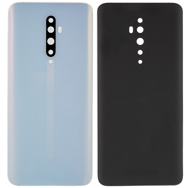 For Oppo Reno2 Z Cell Phone Back Battery Housing Cover Replacement Parts (without Logo) - White