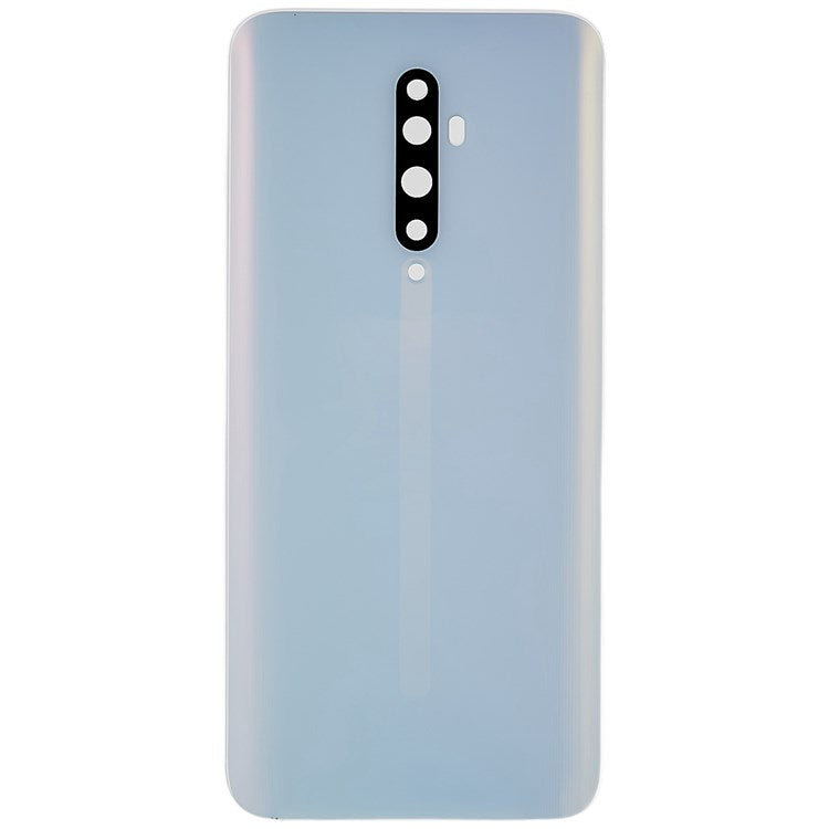 For Oppo Reno2 Z Cell Phone Back Battery Housing Cover Replacement Parts (without Logo) - White