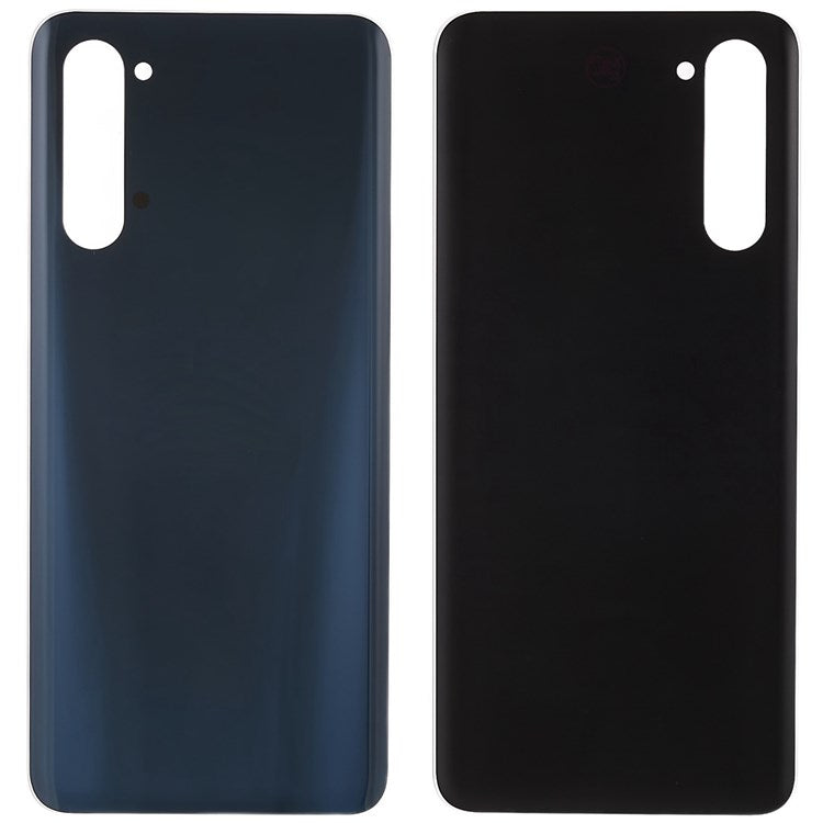 For OPPO Reno3 5G Phone Back Battery Housing Cover Replacement Parts (without Logo) - Black