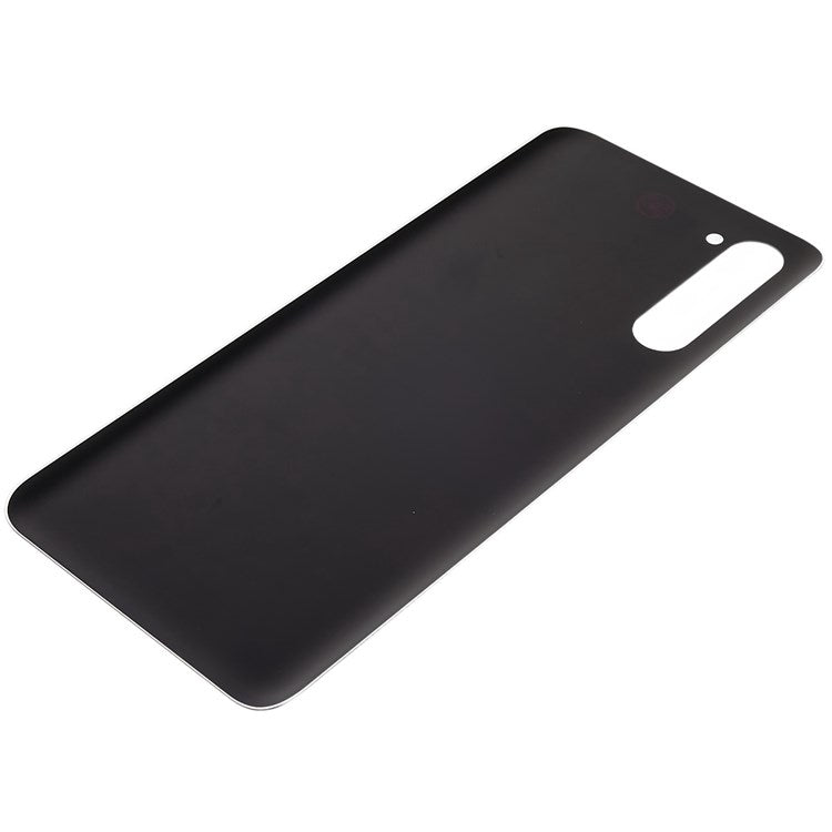 For OPPO Reno3 5G Phone Back Battery Housing Cover Replacement Parts (without Logo) - Black