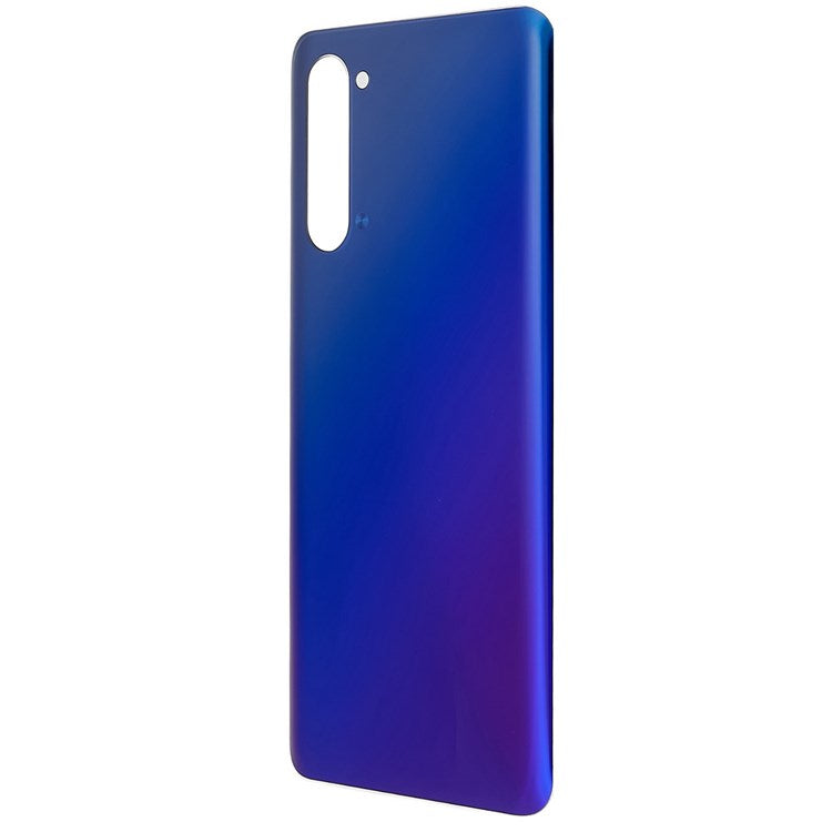 For OPPO Reno3 5G Phone Back Battery Housing Cover Replacement Parts (without Logo) - Blue