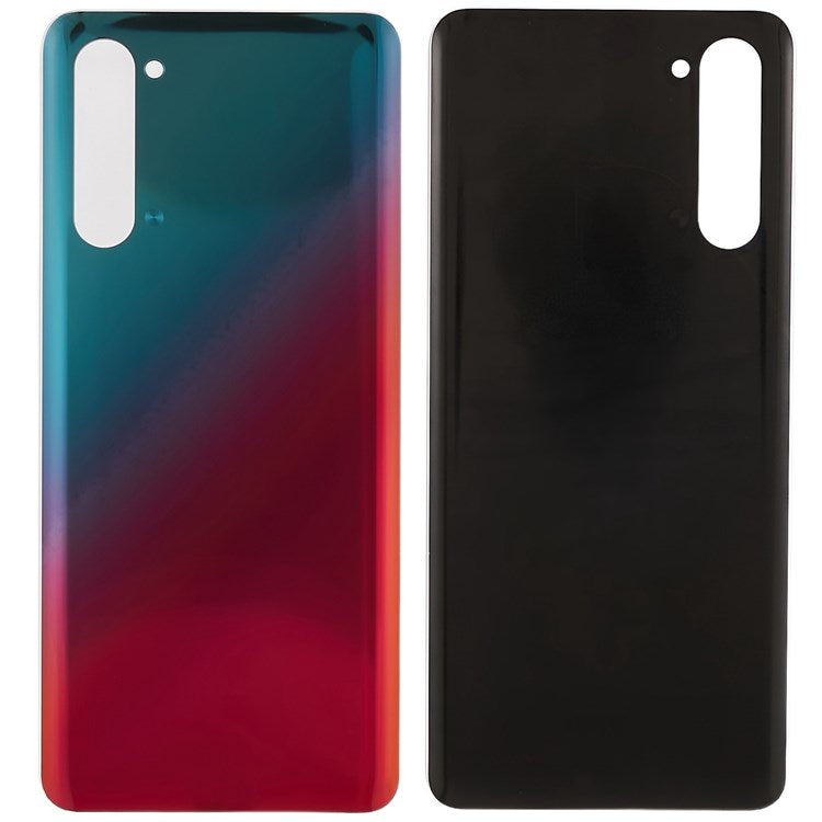 For OPPO Reno3 5G Phone Back Battery Housing Cover Replacement Parts (without Logo) - Red