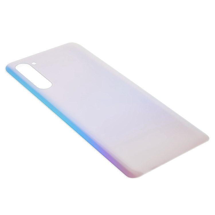 For OPPO Reno3 5G Phone Back Battery Housing Cover Replacement Parts (without Logo) - White