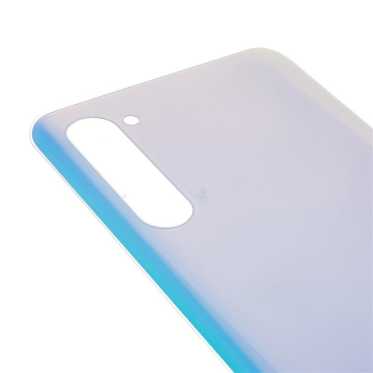 For OPPO Reno3 5G Phone Back Battery Housing Cover Replacement Parts (without Logo) - White