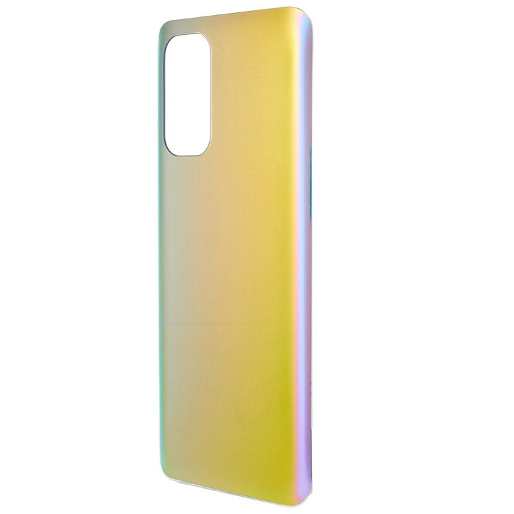 For Oppo Reno5 4G/5G Phone Replacement Back Battery Housing Cover (without Logo) - Silver