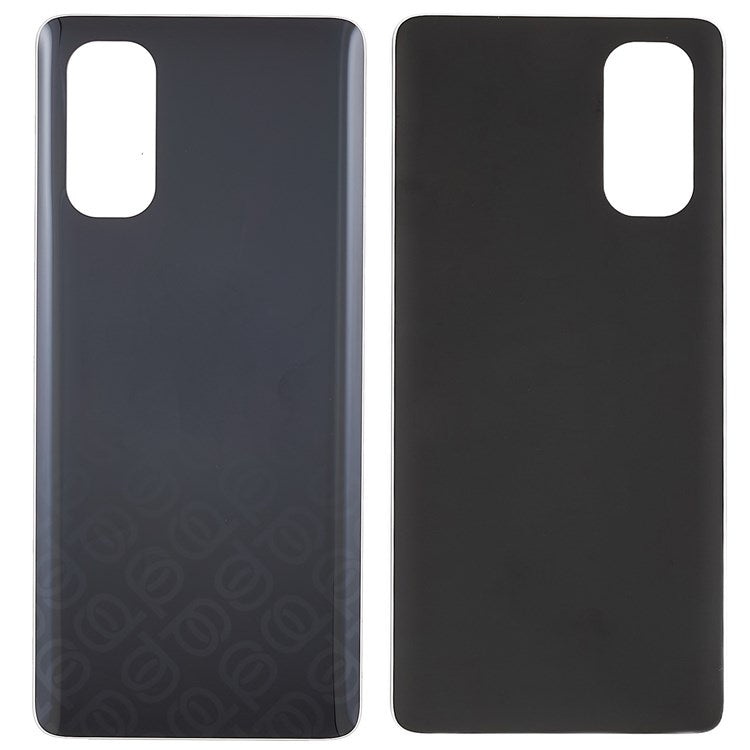 For Oppo Reno4 Pro 5G Cellphone Back Battery Housing Cover Replacement Parts (without Logo) - Black