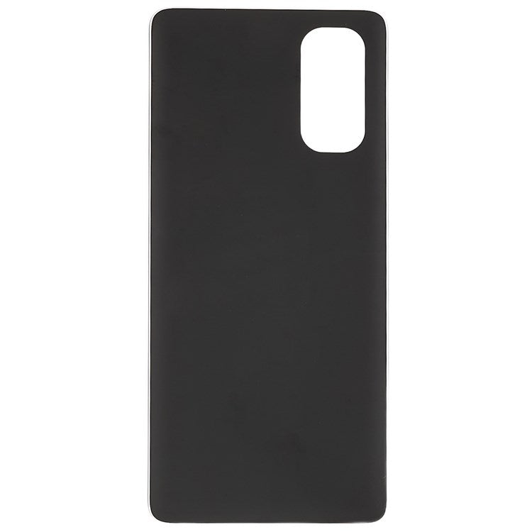 For Oppo Reno4 Pro 5G Cellphone Back Battery Housing Cover Replacement Parts (without Logo) - Black