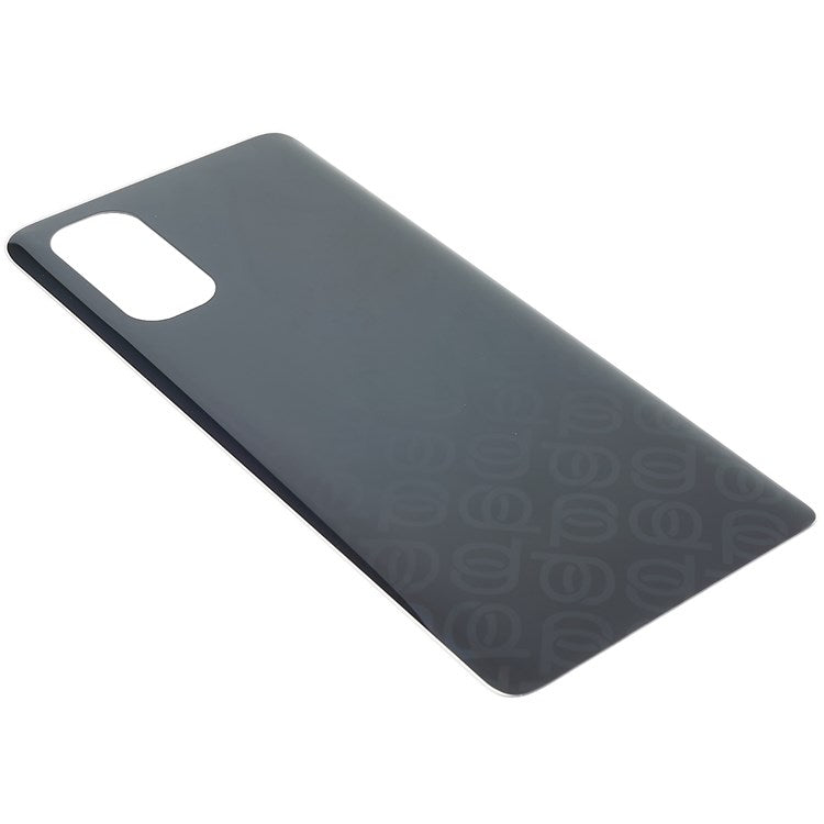 For Oppo Reno4 Pro 5G Cellphone Back Battery Housing Cover Replacement Parts (without Logo) - Black
