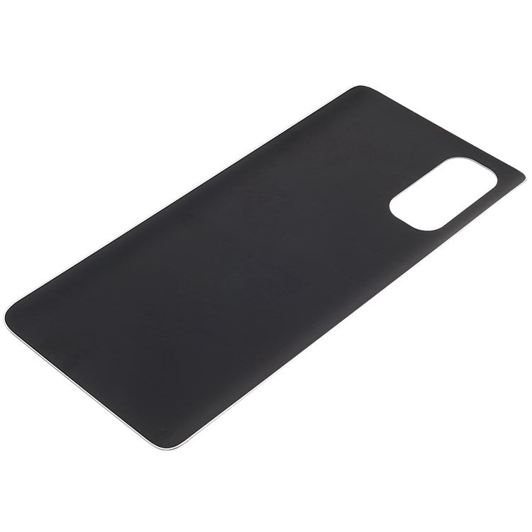 For Oppo Reno4 Pro 5G Cellphone Back Battery Housing Cover Replacement Parts (without Logo) - Black