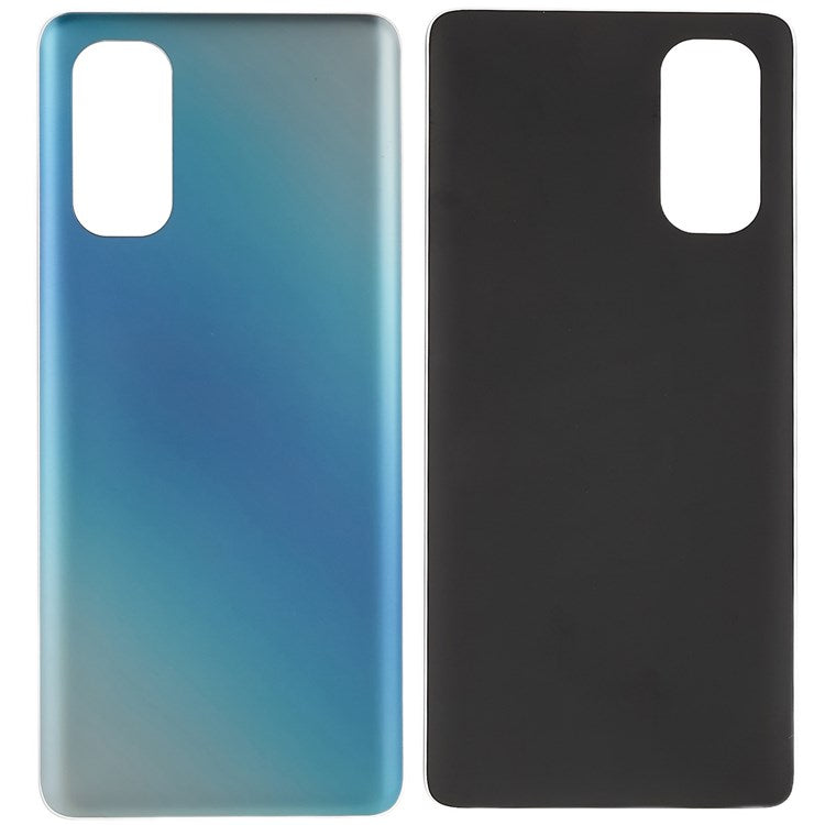 For Oppo Reno4 Pro 5G Cellphone Back Battery Housing Cover Replacement Parts (without Logo) - Blue