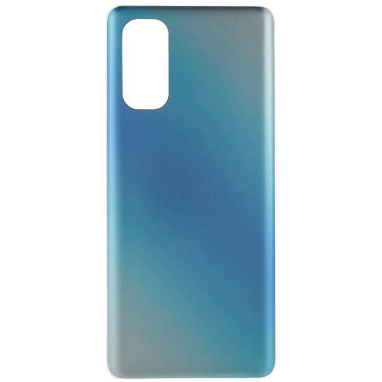 For Oppo Reno4 Pro 5G Cellphone Back Battery Housing Cover Replacement Parts (without Logo) - Blue