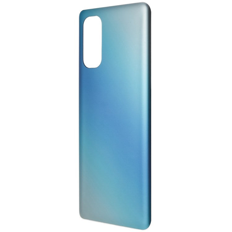 For Oppo Reno4 Pro 5G Cellphone Back Battery Housing Cover Replacement Parts (without Logo) - Blue