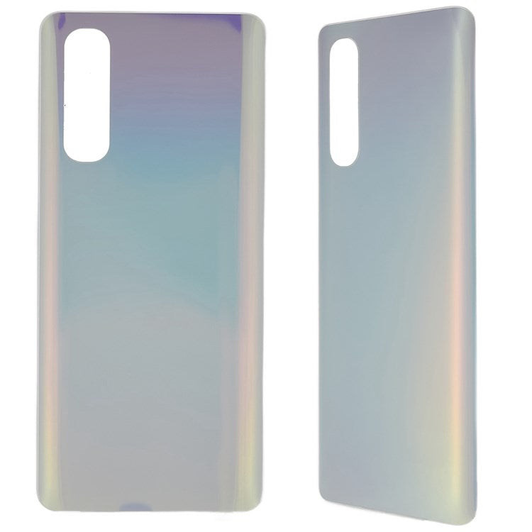 For Oppo Reno3 Pro 5G Back Battery Housing Cover Replacement Parts (without Logo) - White