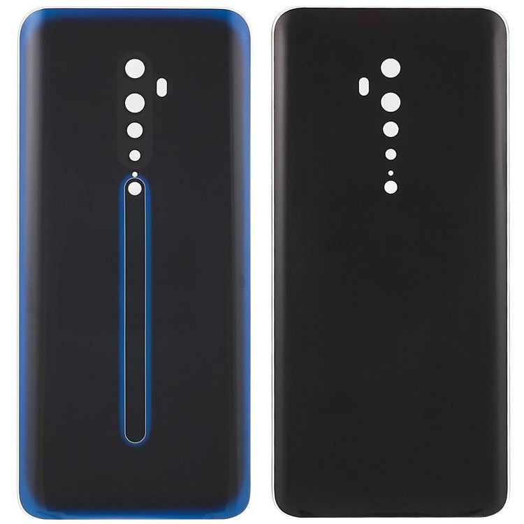 For Oppo Reno2 Phone Back Battery Housing Cover Replacement Parts (without Logo) - Black