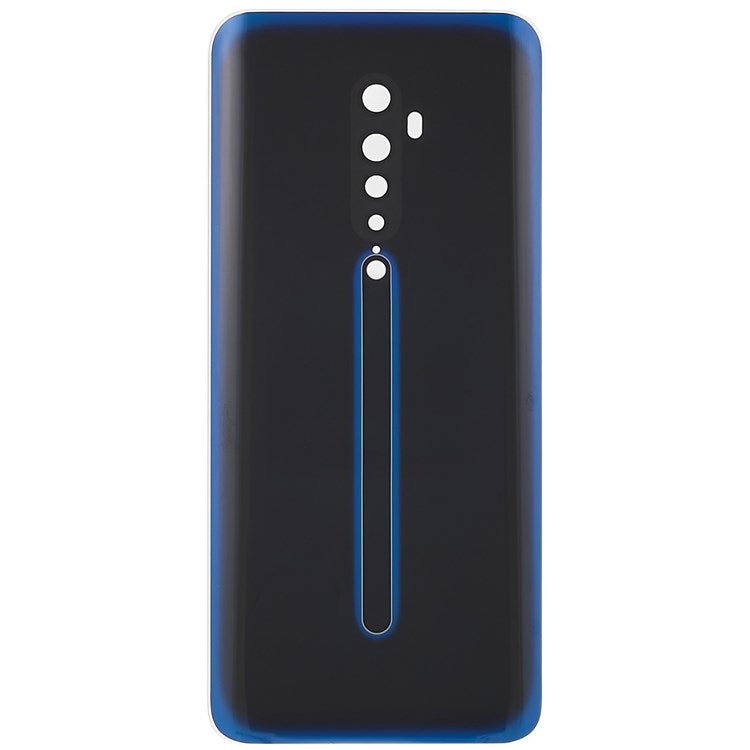 For Oppo Reno2 Phone Back Battery Housing Cover Replacement Parts (without Logo) - Black