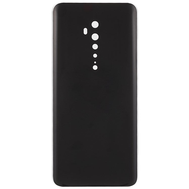 For Oppo Reno2 Phone Back Battery Housing Cover Replacement Parts (without Logo) - Black