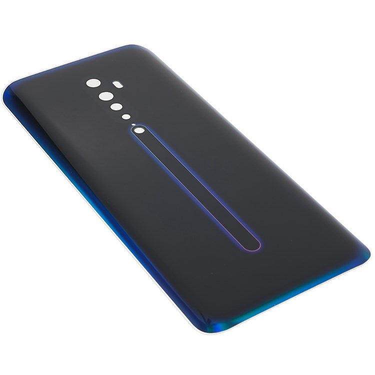 For Oppo Reno2 Phone Back Battery Housing Cover Replacement Parts (without Logo) - Black