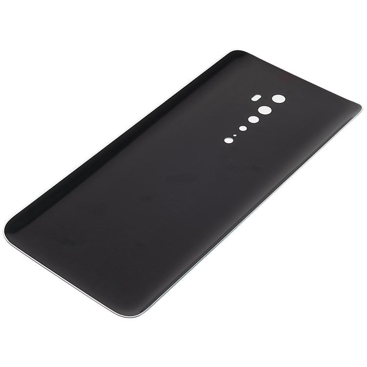For Oppo Reno2 Phone Back Battery Housing Cover Replacement Parts (without Logo) - Black