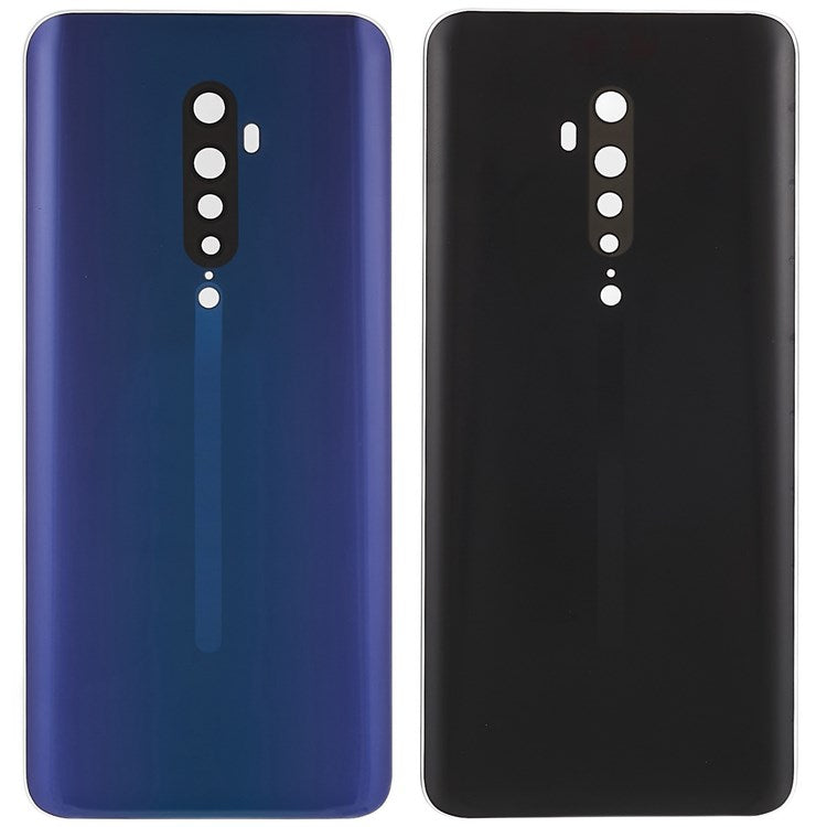 For Oppo Reno2 Phone Back Battery Housing Cover Replacement Parts (without Logo) - Blue
