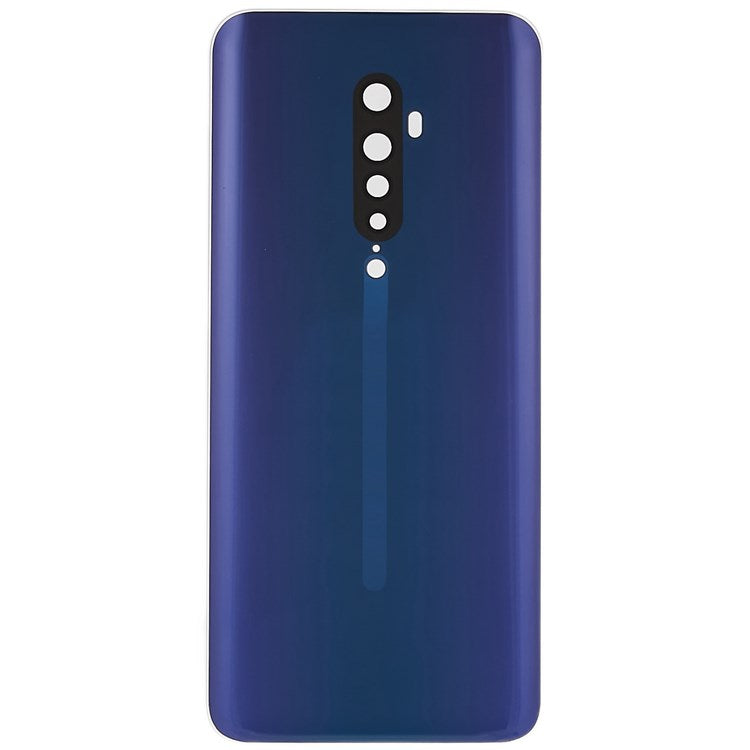 For Oppo Reno2 Phone Back Battery Housing Cover Replacement Parts (without Logo) - Blue