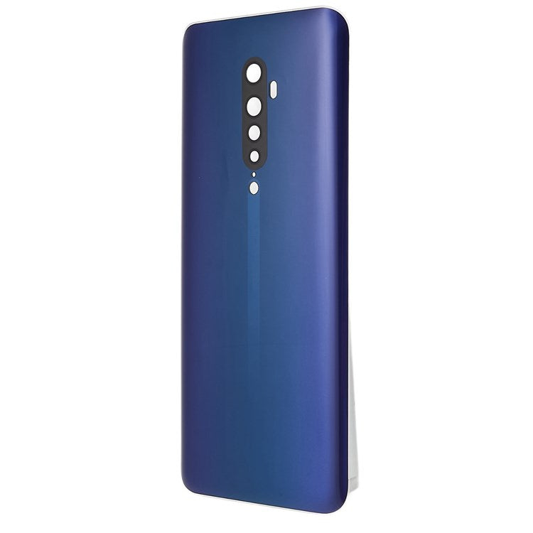 For Oppo Reno2 Phone Back Battery Housing Cover Replacement Parts (without Logo) - Blue