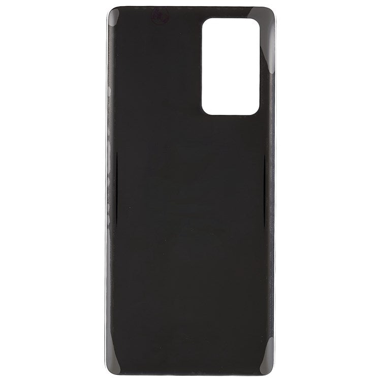 For Oppo Reno6 Pro 5G Replacement Parts Back Battery Housing Cover (without Logo) - Black