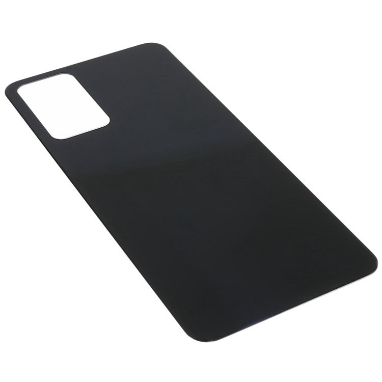 For Oppo Reno6 5G Back Battery Housing Cover Phone Replacement Parts (without Logo) - Black