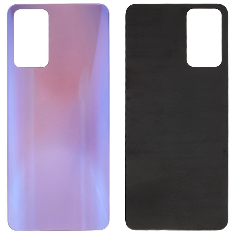 For Oppo Reno6 5G Back Battery Housing Cover Phone Replacement Parts (without Logo) - Purple