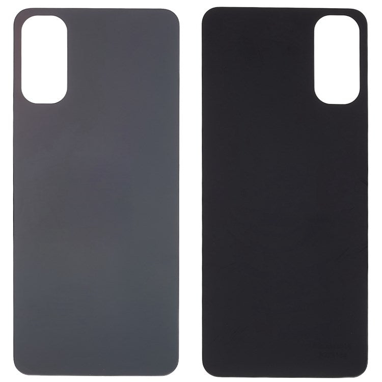 For Oppo Reno4 4G Phone Back Battery Housing Cover Replacement Parts (without Logo) - Black