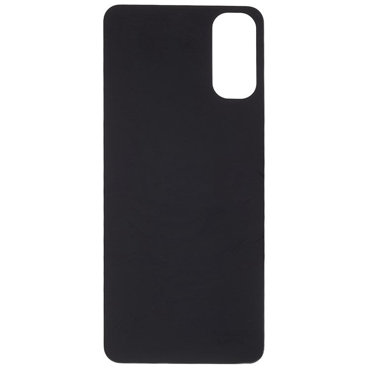 For Oppo Reno4 4G Phone Back Battery Housing Cover Replacement Parts (without Logo) - Black
