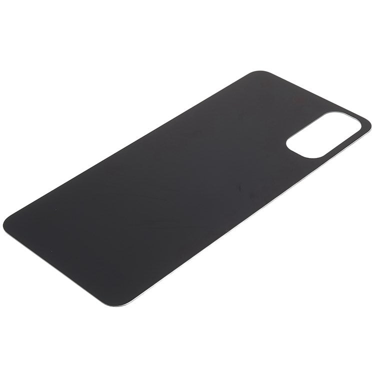 For Oppo Reno4 4G Phone Back Battery Housing Cover Replacement Parts (without Logo) - Black