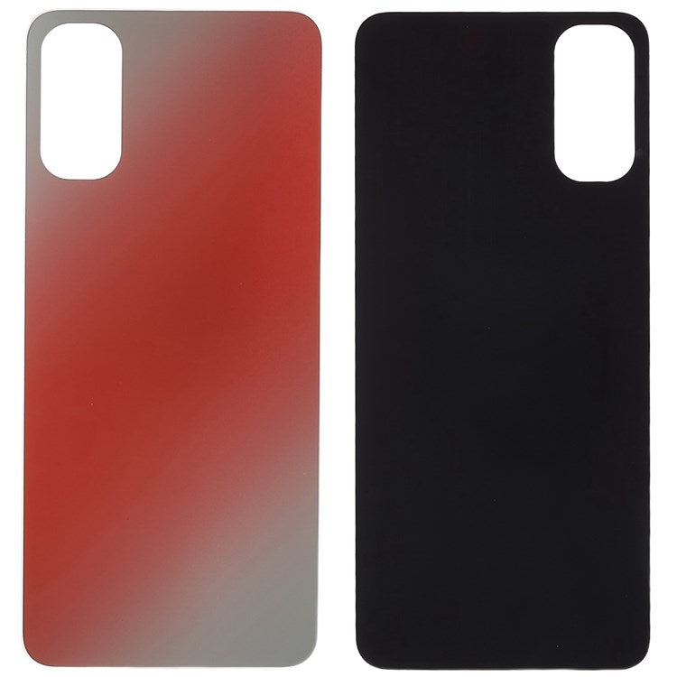 For Oppo Reno4 4G Phone Back Battery Housing Cover Replacement Parts (without Logo) - Red