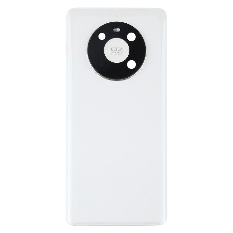 For Huawei Mate 40 Battery Housing Back Cover with Camera Ring Lens Cover Replacement (without Logo) - White