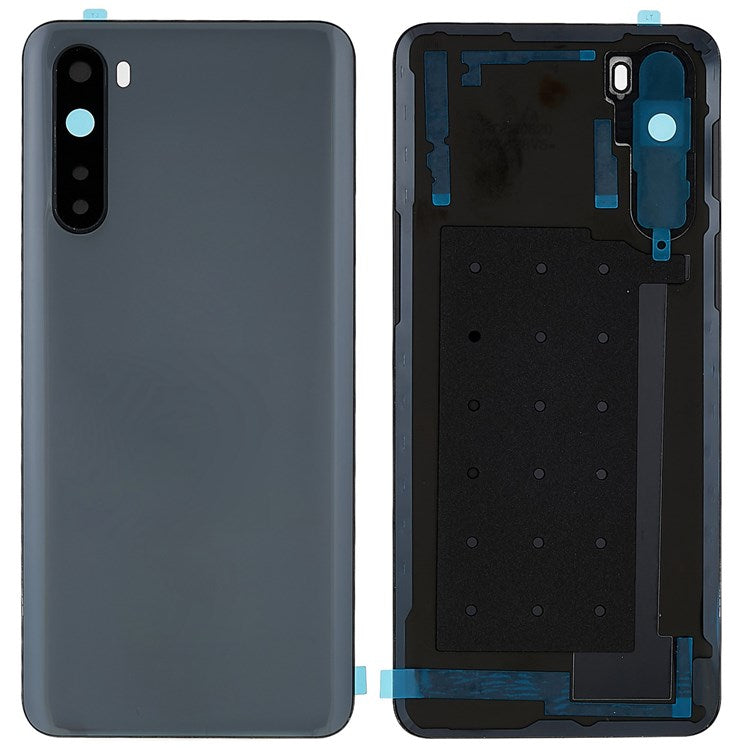 For OnePlus Nord OEM Battery Housing Cover Repair Part + Camera Lens Cover - Black