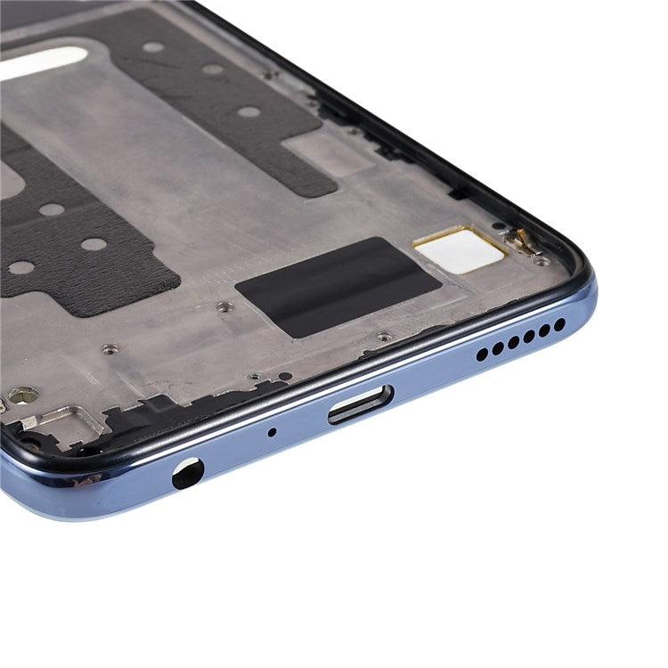 For Huawei Enjoy Z 5G / Enjoy 20 Pro 5G / Honor 30 Youth / 30 Lite OEM Front Housing Frame Repair Part (without Logo) - Blue
