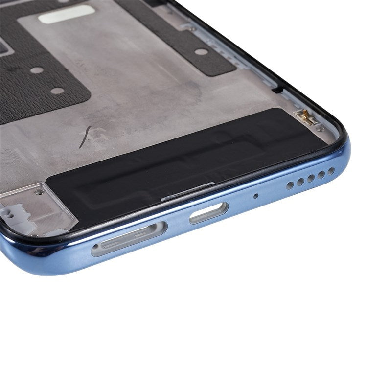 For Huawei Enjoy 20 Plus 5G / Y9a 4G OEM Front Housing Frame Repair Part (without Logo) - Blue