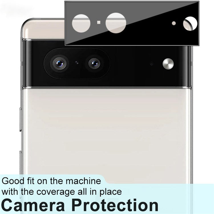 IMAK For Google Pixel 7 5G HD Clear Camera Lens Protector Anti-Scratch Tempered Glass Lens Film (Black Version)