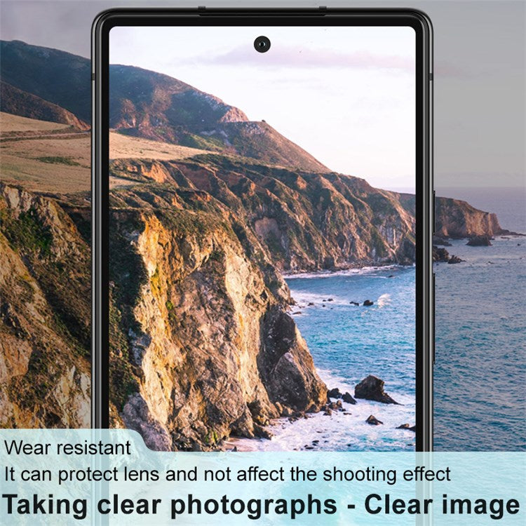 IMAK For Google Pixel 7 5G HD Clear Camera Lens Protector Anti-Scratch Tempered Glass Lens Film (Black Version)