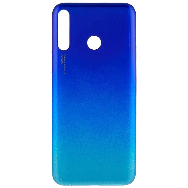 For Tecno Spark 4 Back Battery Housing Cover Replacement - Blue
