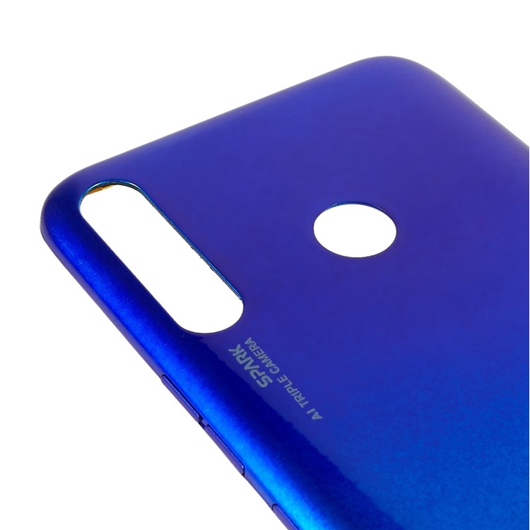 For Tecno Spark 4 Back Battery Housing Cover Replacement - Blue