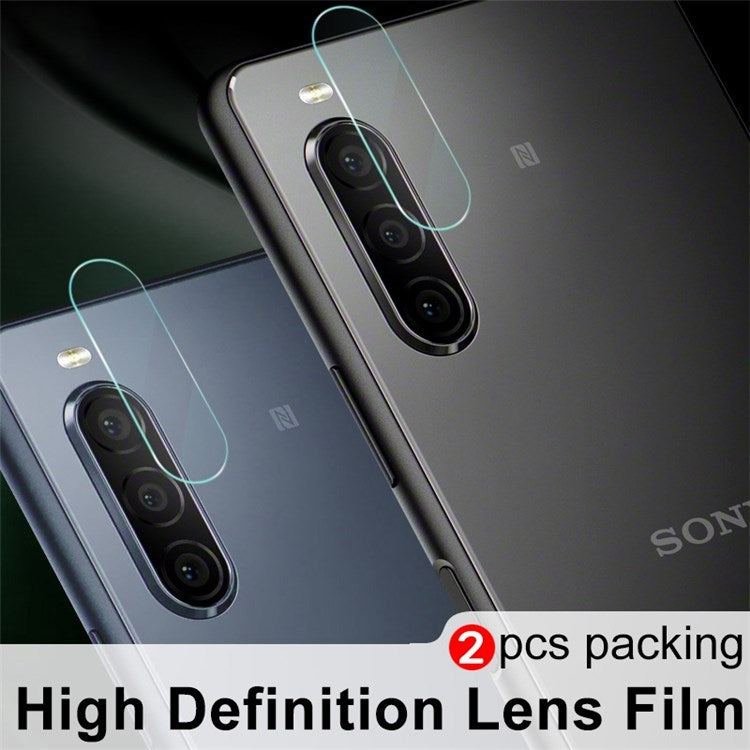 IMAK 2Pcs / Pack Lens Protector for Sony Xperia 10 IV 5G, Scratch Resistant HD Clear Tempered Glass Lens Film