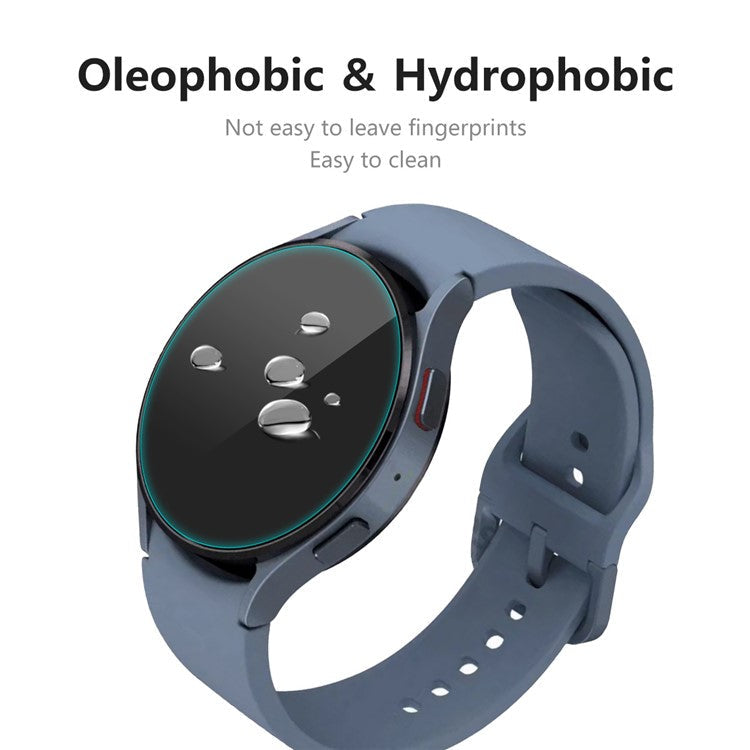 ENKAY HAT PRINCE 2Pcs / Set Round Watch Screen Protector for Samsung Galaxy Watch5 40mm, High Aluminum-silicon Glass 0.2mm Full Glue Self-repair Scratch-proof Film