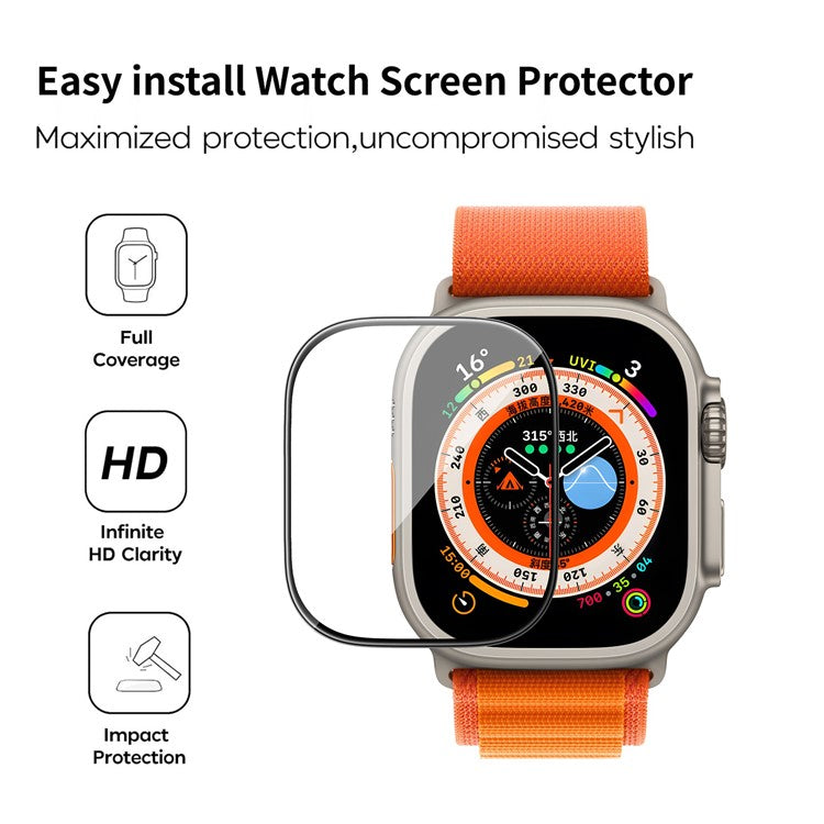 WIWU JD-107 For Apple Watch Series 6 / 5 / 4 / SE / SE (2022) / SE (2023) 40mm PMMA Screen Protector Smart Watch Screen Film with Install Tool
